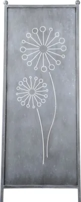 Produktbild von Stele Metall grau Sichtschutz "Pusteblume" H165cmxB52cm Windschutz Dekowand Deko