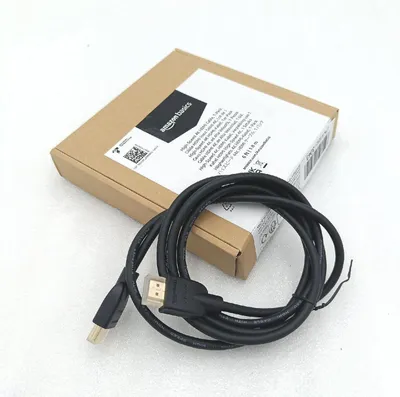 Produktbild von Amazon Basics 4K HDMI Kabel 18 Gbit s Highspeed mit Ethernet 4K 60Hz 2160p 1.8 m Schwarz Premium