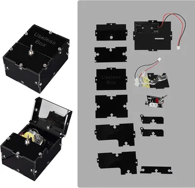 Produktbild von Lustiges DIY-Spielzeugset für eine nutzlose Box, automatisch, schwarz