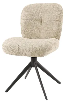 Obrázek produktu pro FURNLUX jídelní židle Komfort béžová a černá 48 cm / Hlavní barva: béžová / Rozměry: 48 x 84 x 60 cm
