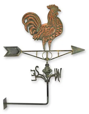 Produktbild von Wetterhahn aus Eisen mit Wandhalterung – Hahn Replikat Retro Design Dekoration