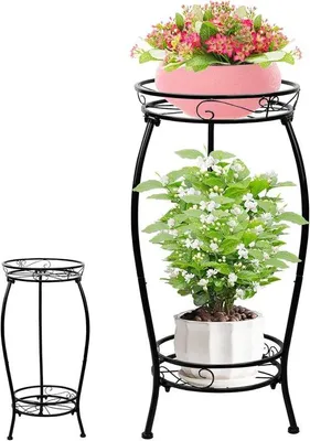Immagine prodotto di Fiore in metallo 68 cm a 2 livelli, per interni ed esterni