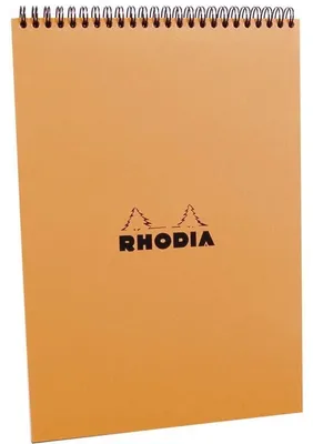 Obrázek produktu pro Rhodia 18500C, Jednobarevný, Oranžová, A4, 80 listy, 80 g/m², Čtverečkovaný papír