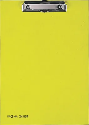 Produktbild von PAGNA Klemmbrett 24009-05 DIN A4 gelb Karton, 1 St.
