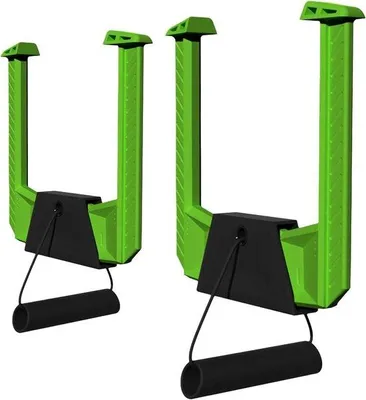 Productafbeelding van Optrekstangen Deurkozijn - Pull-up Bar - Kracht Training - Borenloos Bevestigen - Verstelbaar 10-17 cm - Groen