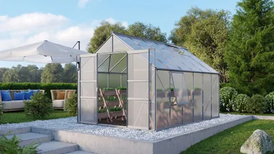 Obrázek produktu pro Vitavia skleník "Meridian 2 9900" hliník 9,9 m² 4 mm HKP