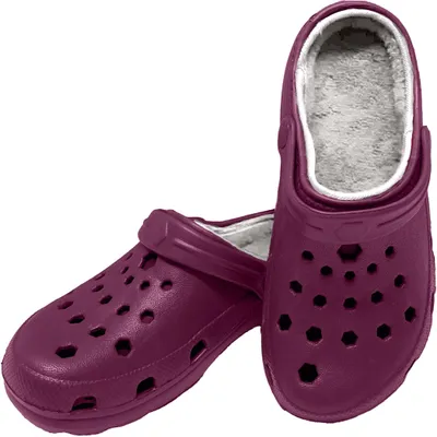 Produktbild von Sprint Sport Warmfutter Clogs, Hausschuhe, Arbeitsschuhe, Gartenschuhe, Größe 37, Burgund