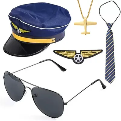 Produktbild von Omgoods – Set mit Accessoires für Damen-Stewardess-Kostüme, ideal für Cosplay