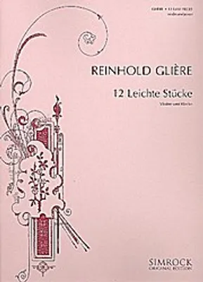 Produktbild von 12 leichte Stücke op.45 : für Violine und Klavier