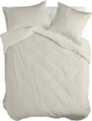 Produktbild von Basic Bettbezug Beige ton 155 x 220 cm 100% Baumwolle Hergestellt in Europa