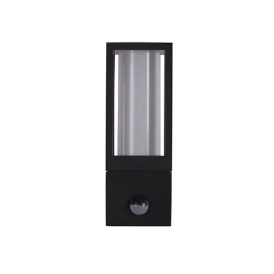 Produktbild von Außen Wandleuchte, Alu, schwarz, Bewegungsmelder, H 21 cm