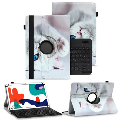 Produktbild von Schutzhülle Huawei MatePad 10.4 Hülle Tablet Tasche QWERTZ Bluetooth Tastatur