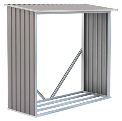 Produktbild von Holzunterstand G21 WOH 136 - 182 x 75 cm, grau