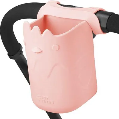 Productafbeelding van Famanu bekerhouder met antislipbodem - geschikt voor loopband, kinderwagen, fiets - roze