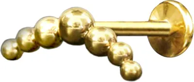 Produktbild von viva-adorno Helix Tragus Ohr Knorpel Cartilage Piercing Stecker Kugel Bogen Ohrstecker Z593, gold