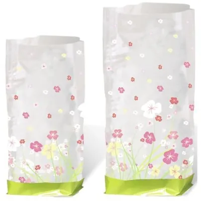 Produktbild von Geschenk-Bodenbeutel Blumen 14,5x23,5cm