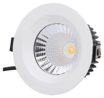 Produktbild von LED Einbaustrahler IP65 wasserdicht 12W 24V DC, RGBW mit 2700K Warmweiß, CRI 95, 60° Reflektor, Lochmaß Ø100 mm