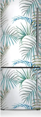Produktbild von Magnetfolie Magnete Küche Kühlschrank Dekoration 60x190 cm - Tropische Blätter.