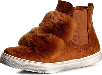 Produktbild von topschuhe24 1050 Damen Stiefeletten Chelsea Boots Booties, Farbe:Camel, Größe:39 EU