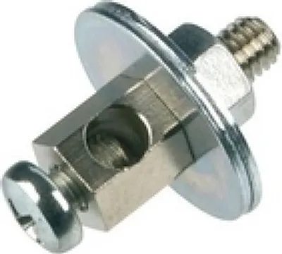 Produktbild von REV Baderdungsklemme Leitungs Klemme Messing vernickelt 10mm² M6