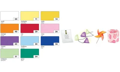 Produktbild von folia Transparentpapier, 505 x 700 mm, 115 g/qm, sortiert