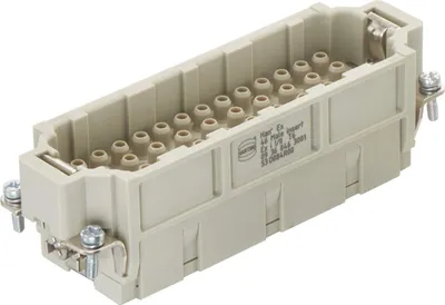 Produktbild von HARTING Han 46Ex Stifteinsatz (M) Crimpanschluss, 46-polig+PE 90V, 16A - 1 Stück