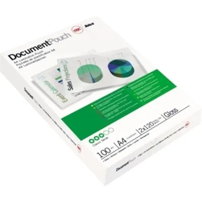 Produktbild von GBC Laminiertaschen f. Dokumente A4 2x80 Micron glänzend (100), Glänzend, Transparent, A4, 0,08 mm, 100 Stück(e)