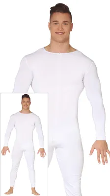 Immagine prodotto di Tuta sportiva bianca di Carnevale costume intero sportivo festa, taglia: 46 - 48 (S) Colore: Bianco