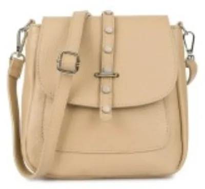 Produktbild von Damen Lederhandtasche, elegante kleine Retro-Umhängetasche mit Überschlag