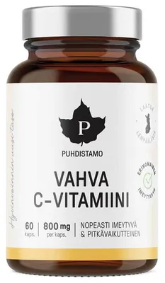 Obrázek produktu pro Strong Vitamin C 60 kapslí (Vahva C-Vitamiini)