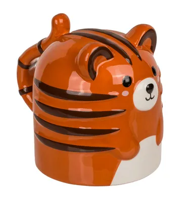 Produktbild von Tiger kopfüber Kaffeebecher Tigertasse aus Keramik