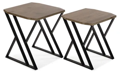Produktbild von Moderne Beistelltisch-Set von 2 für Wohnzimmer oder Schlafzimmer
