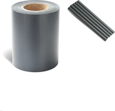 Produktbild von Izrielar 1 Rollen PVC Sichtschutzstreifen 35m x 19cm Sichtschutzfolie mit 30 x Befestigungsclips für Gartenzaun, Balkon  Anthrazit