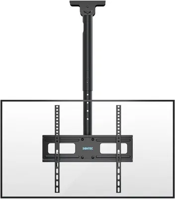 Productafbeelding van TV Plafondbeugel Kantel- En Draaibaar - Geschikt Voor 26-65 Inch Schermen - Max 45 Kg Draagvermogen - Metaal Zwart - Voor Plafondmontage
