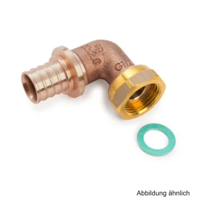 Produktbild von Rehau Rautitan RX+ Winkelübergang mit ÜWM, 16 mm x G 1/2"