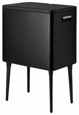 Produktbild von HOWHOMELY | Tretmülleimer - Abfalleimer - 35 l - schwarz - Mülleimer - Retro - für die Küche