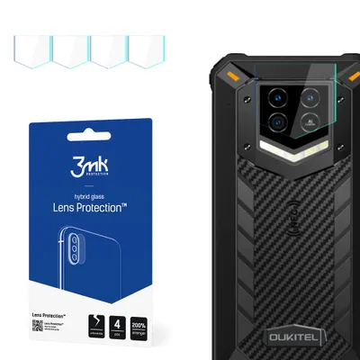 Produktbild von 3mk Hybridglas Lens Protection für Oukitel WP15 Kamera Objektiv Kameralinse 0,16mm 6H (4 Stück)