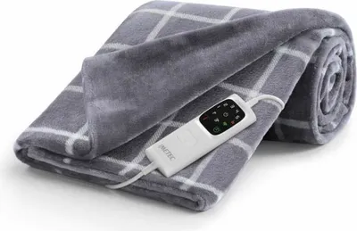 Immagine prodotto di Riscaldaletto Scaldasonno Imetec 16775 Coperta Cuscino Elettrico 150 W Grigio Bianco Velluto
