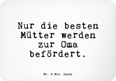 Produktbild von Mr. & Mrs. Panda magnet Nur die besten Mütter... - Weiß - Geschenk, Kühlschrankmagnet, Mama, zettelhalter, schöner Spruch, Sprüche Weisheiten Zitate Lustig Weisheit Worte
