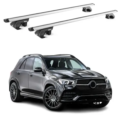 Produktbild von Dachträger Grundtäger für Mercedes GLE V167 2019-2026 90kg Alu Silber 2x, KI-generiertes Bild