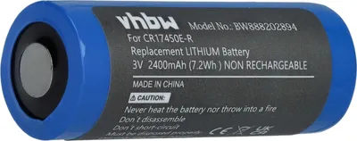 Produktbild von vhbw Batterie Ersatz für CR17450E-R (3V, Lithium) für diverse Geräte