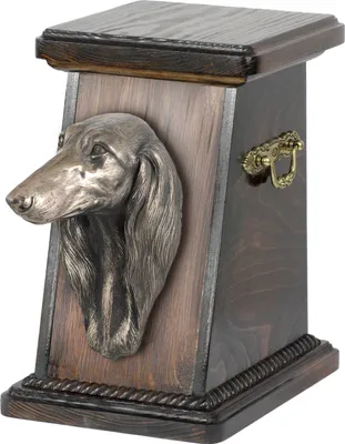 Image de Saluki - Urne pour cendres de chien, urne élégante avec statuette, urne commémorative avec buste de chien de la marque Art-Dog.