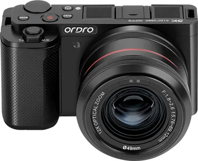 Zdjęcie produktu dla ORDRO G730 5K kamera cyfrowa 64MP WiFi kamera cyfrowa kamera wideo 3,2-calowy ekran dotykowy 12-krotny zoom optyczny automatyczne/ręczne ustawianie ostrości wbudowany filtr baterii do vlogowania wideo fotografia