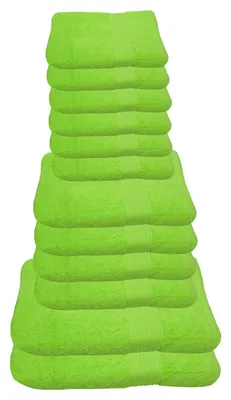 Produktbild von Julie Julsen Handtuch Set Apfelgrün,Set:12 tlg. 2 Bade- 4 Hand- 6 Gästetücher