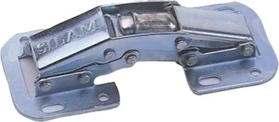 Image de Charnière à plaquer 90° MONIN - avec ressort - acier zingué - 417 210