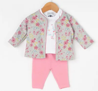 Produktbild von Blue Seven Mädchen 3er Set Jacke, T-Shirt, Leggings 62