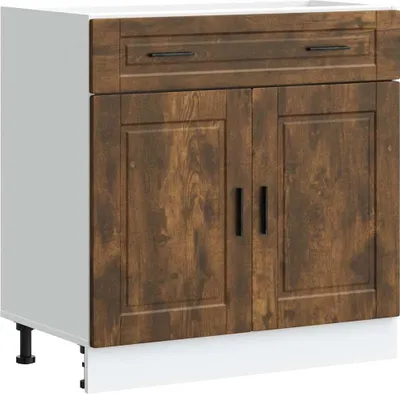 Produktbild von vidaXL Küchenunterschrank Porto Räuchereiche Holzwerkstoff