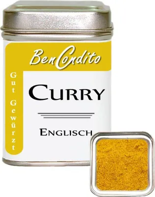 Produktbild von Currypulver ( Curry) Englisch 80 gr. Dose
