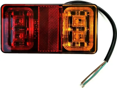 Produktbild von Matel Service LED Rückleuchte mit Positionsleuchte Bremsleuchte Blinker für Trailer, Schlepper, Wohnwagen, Anhänger, LKW, PKW, Traktor usw