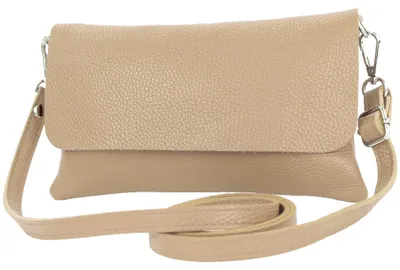 Productafbeelding van modamoda de T226: Dameshandtas van leer, geschikt als clutch, schoudertas of avondtas. Klein formaat, handgemaakt